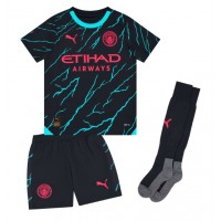 Camisa de time de futebol Manchester City Josko Gvardiol #24 Replicas 3º Equipamento Infantil 2023-24 Manga Curta (+ Calças curtas)